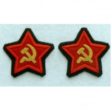 Нарукавные звезды Военно-Политического состава РККА, обр. 1935 г..